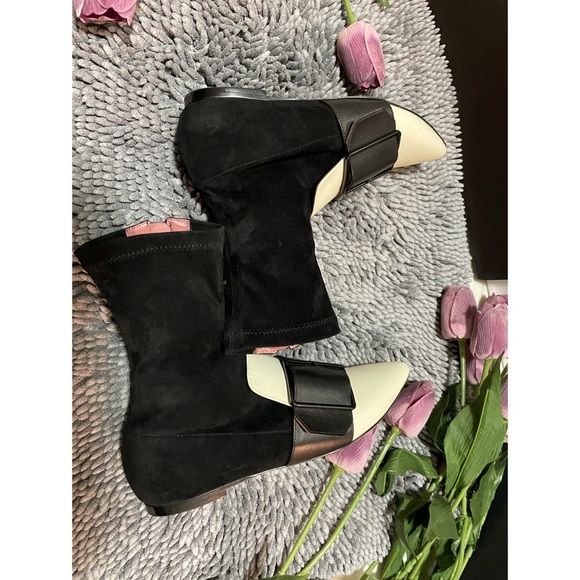 Bally Color Block Flat Ankle Boots - Picture 5 of 12